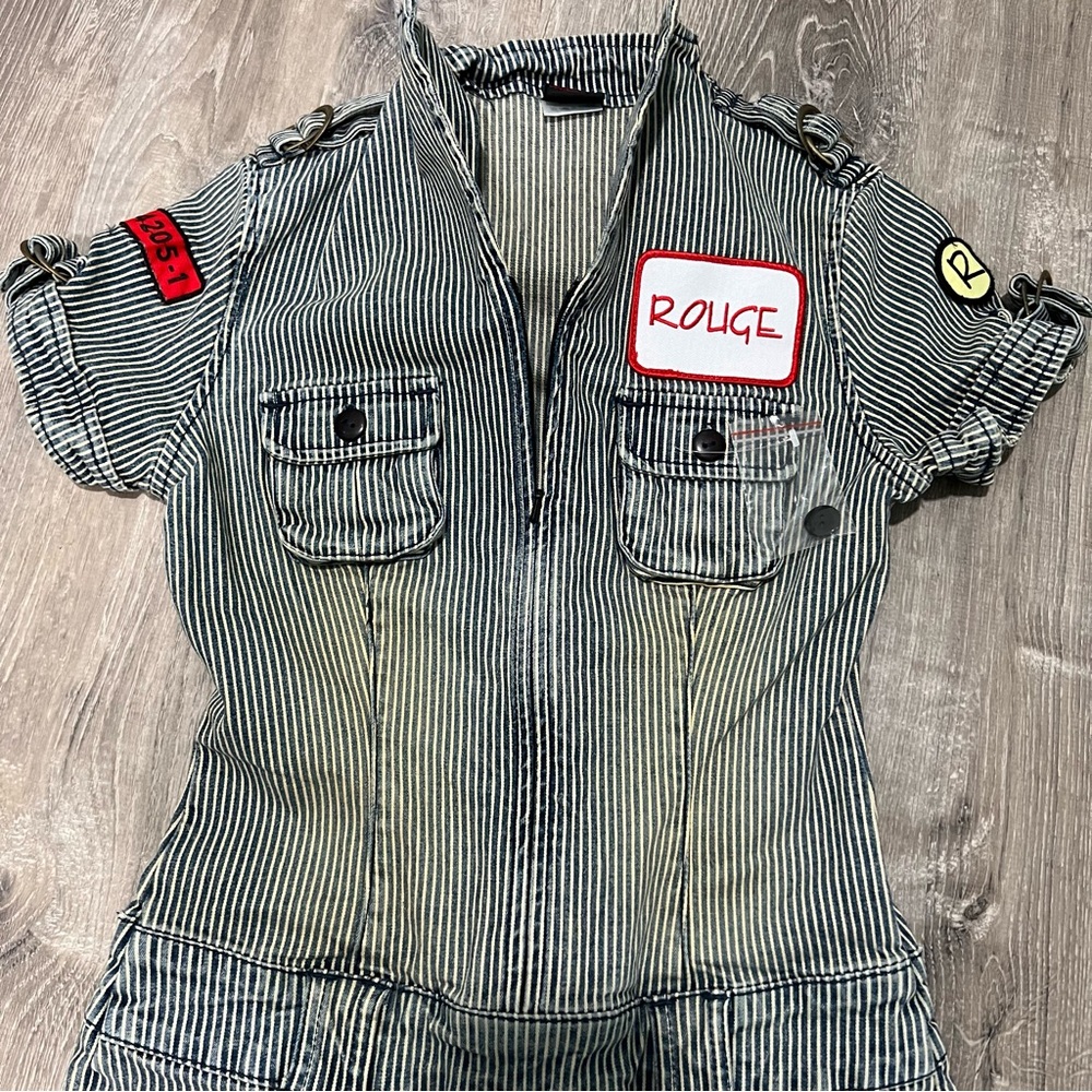 Rouge Denim Jumpsuit XS